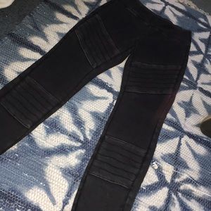 XS black Moto leggings
